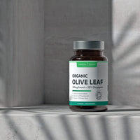 Organic Olive Leaf Extract Capsules | 500mg OLE 20% Oleuropein | Vegan & Gluten Free Herbal Supplement | Made in The UK with Olive Leaves from Spain | Biodegradable Packaging