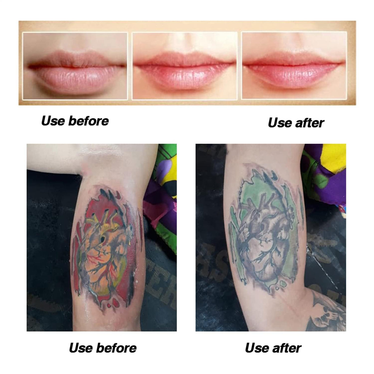 proamate Proamate Tattoo Cream Scar Repair Gel, Microblading Aftercare Ointment Vitamin A&D Anti Scar Tattoo Aftercare Cream for Makeup Microblading and Tattoo Healing Supplies (White 10 PCS/Pack)