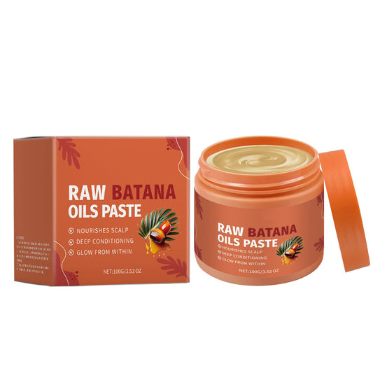 Raw Batana Oil Paste, Organic Batana Prevents Hair Loss Thicker Stronger Healthier Hair Shine, Nourishes Scalp, Men & Women - 100g