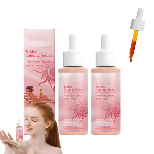Guegine Self Tanning Drops 2 PCS Tanning Drops Enhances Natural Skin Tone Suitable for All Skin Types Naturally Promotes Melanin Production and Enhances Natural Skin Tone Not Drinkable