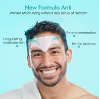 AUSLKA Men's Forehead Wrinkle Patches, Anti-Wrinkle Facial Treatment, Smooth Fine Lines & Wrinkles 24PCS