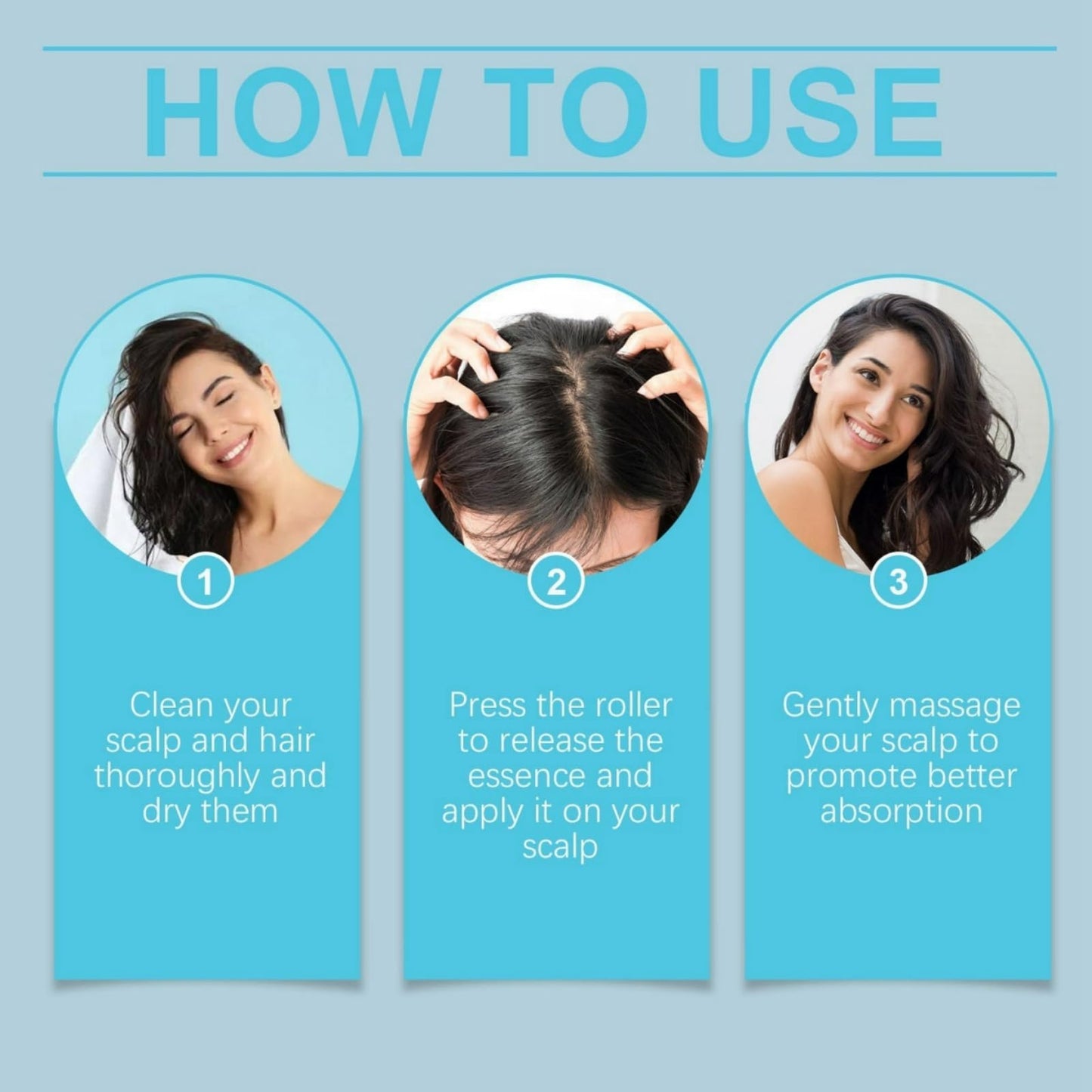 SingHao Hair Growth Roll-On Massage Essence,Hair Growth Serum with Rolling Ball Massage,Scalpy Cooling Hair Ampoule,Strengthening Soothing Hair Essences,Hair Treatment for Hair Loss,Hair Strengthen & Grow