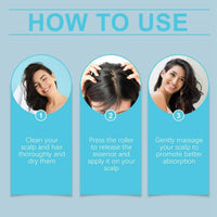 SingHao Hair Growth Roll-On Massage Essence,Hair Growth Serum with Rolling Ball Massage,Scalpy Cooling Hair Ampoule,Strengthening Soothing Hair Essences,Hair Treatment for Hair Loss,Hair Strengthen & Grow