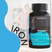 Lipolife Liposomal Iron - Gentle, Highly Absorbable - 30 Capsules - lipolife