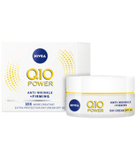NIVEA Q10 Power Anti-Wrinkle + Firming Age Spot Day Cream SPF30 (50ml), Anti-Ageing Face Cream with Creatine & Q10, Reduces the Appearance of Wrinkles