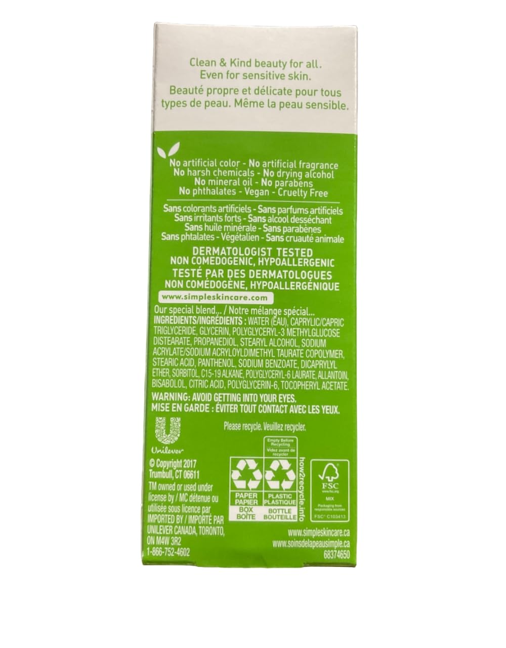 Multibuy 3x Simple® Kind to Skin Replenishing Rich Moisturiser - 125ml