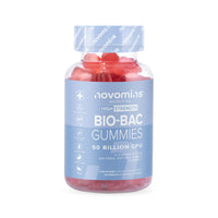 Probiotic Gummies – 50 Billion CFU – High Strength Probiotic Supplements for Men and Women – Bio-Bac Gummies for Adults - 11 Strains of Live Bacteria – Immune & Gut Support - by Novomins