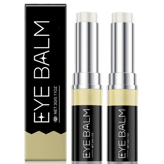 SingHao 2Pcs Lum/ibalm Eye Serum,Lum/ibalm for Puffy Eyes,Eye Balm Stick Hydrating,Eye Tightening Cream Instant,Turmeric Retinol Eye C/ream Stick,Dark Circle Eye Cr/eam,Eye Wrinkle Cream,for Puffiness & Bags