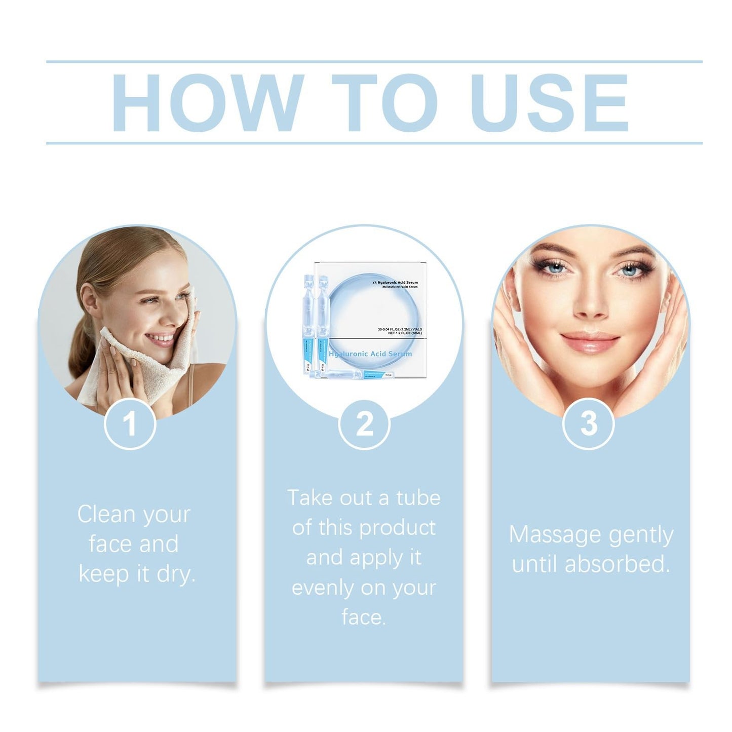 30PCS 3% Hyaluronic Acid Serum Ultra-Hydrating Vials,3% Hyaluronic Acid Tubes,3% Hyaluronic Acid Serum Moisturizing Facial Serum,Hyaluronic Serum,Anti Aging Serum for Face,Anti Wrinkle Serum for Women