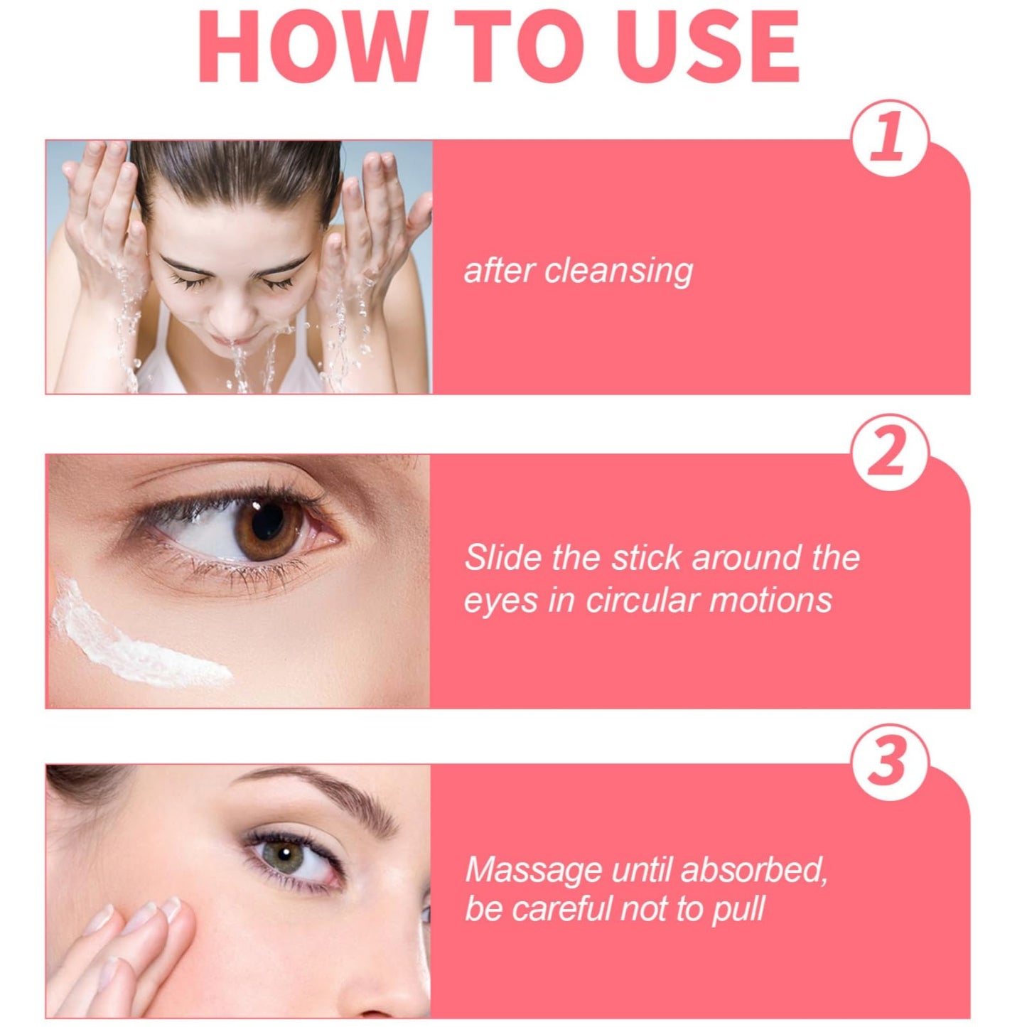 Retinol Eye Stick,Retinol Eye Cream for Dark Circles and Puffiness,Eye Balm Stick,E-ye Brightener S-tick,Under E-ye Cream Anti Aging, Reducing Fine Lines,Smoothens Wrinkle