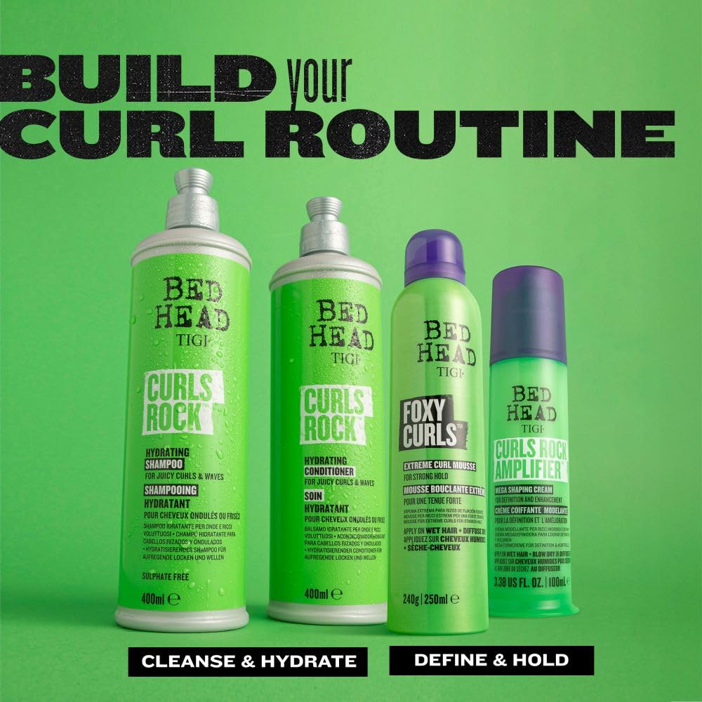 Bed Head by TIGI Curls Rock Hydrating Shampoo, 400ml
