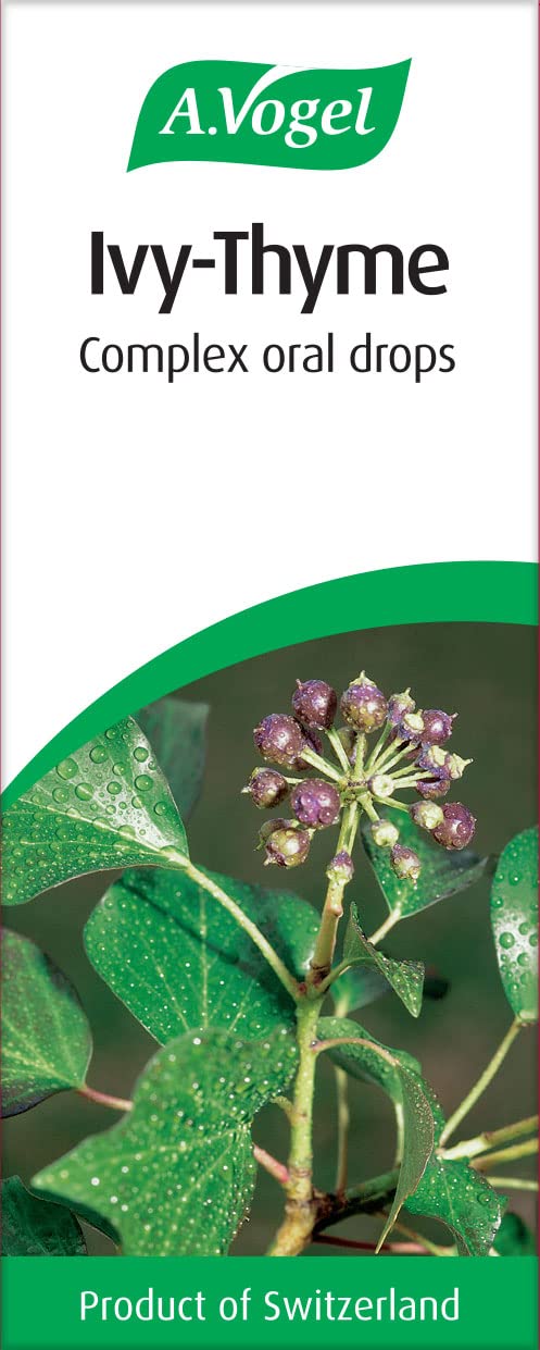 A.Vogel Ivy-Thyme Complex Drops | Food Supplement | Fresh Tinctures of Ivy & Thyme | Liquorice Root | Suitable for Vegans | 50ml