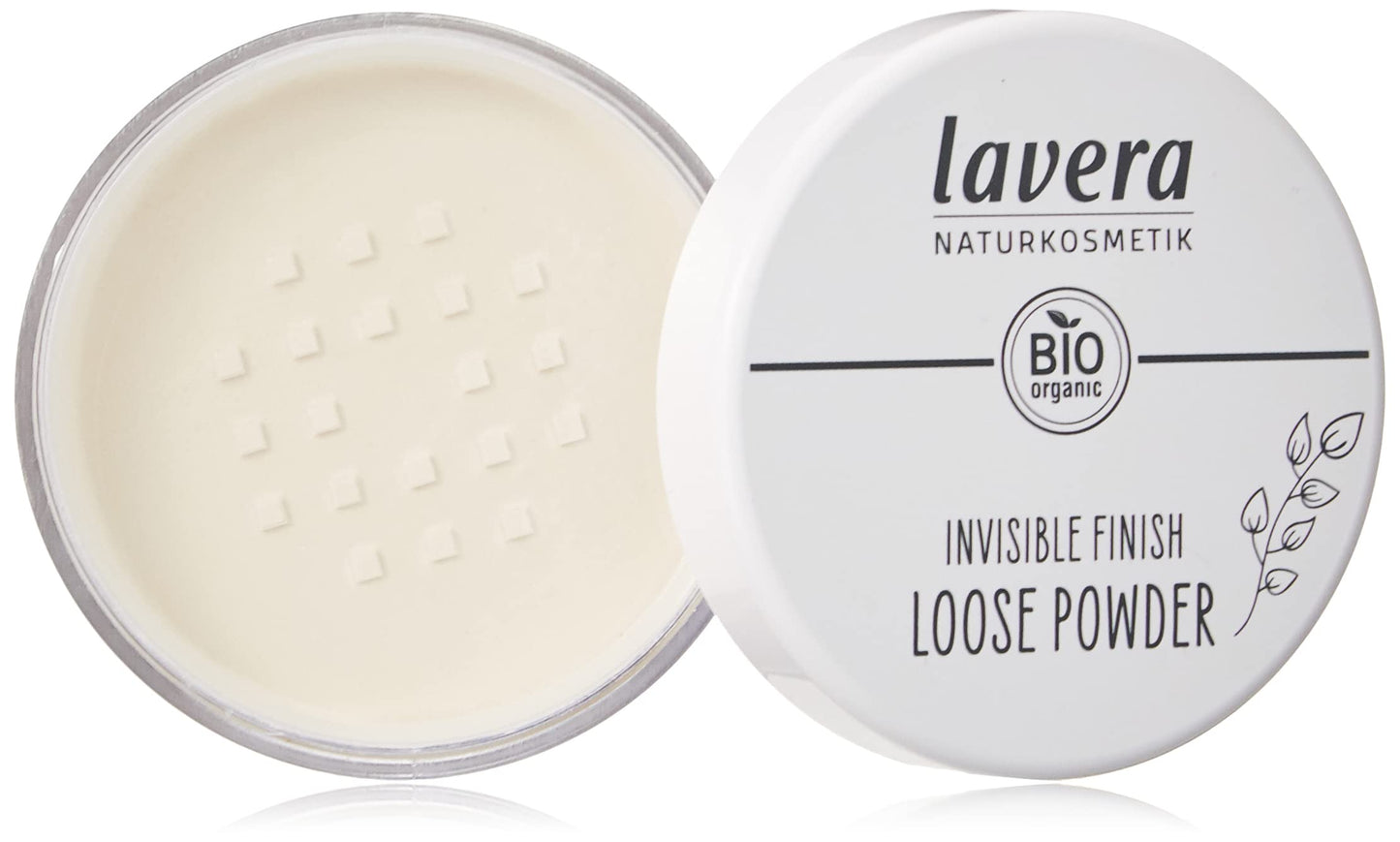 lavera Invisible Finish Loose Powder - transparent - Organic Rice Powder & Organic Tapioca - Mattifying - Long-Lasting - Vegan (1 x 11g)