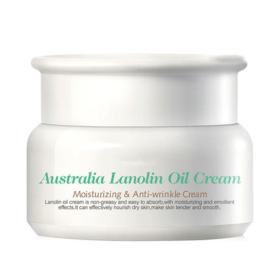 Pure Lanolin Face Cream Moisturiser, Strong Moisturiser & Anti Wrinkle Face Cream For Women & Men, Reduce Redness & Dryness For Body & Hands, Non-Greasy For Sensitive & Very Dry Skin