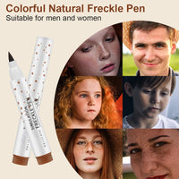 OunTechGlory Natural-Looking Freckle Pen - Waterproof, Long-Lasting, Easy to Use for Effortless Sunkissed Makeup - Light Brown