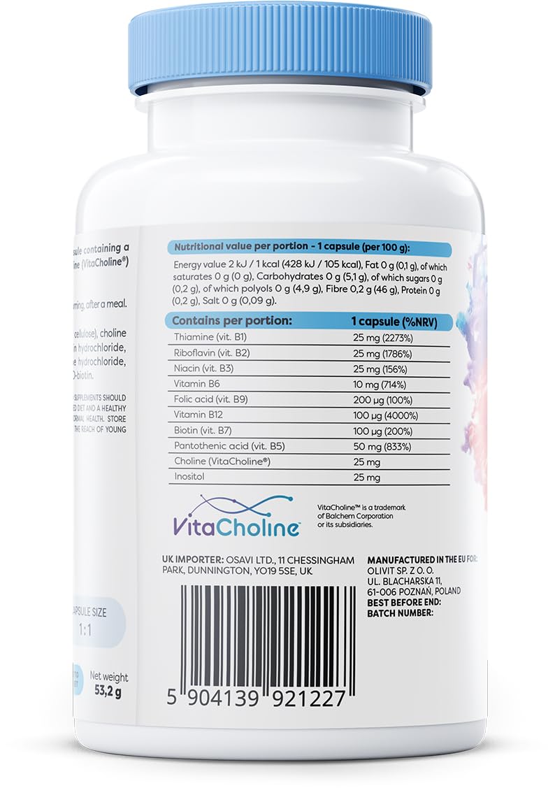 OSAVI Osavi B-Complex with Choline & Inositol - 120 Vegan caps