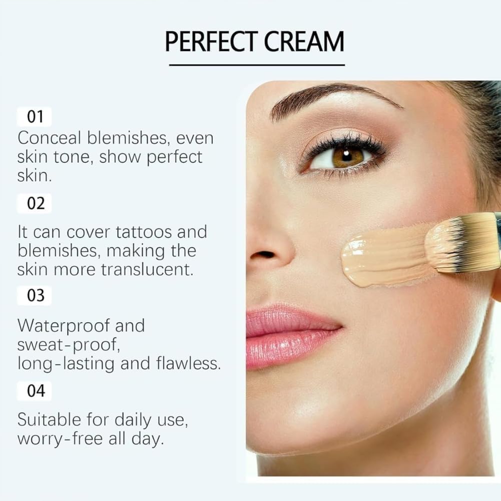 ALLILUYAA 2pcs All Over Complexion Perfector, 80g Perfect CC Cream Skin Tint Body Coverage Perfector, Long-Lasting, Evens Skin Tone and Light Foundation, Waterproof & Transfer-Resistant