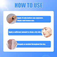 Shengqialun Tinted Sunscreen Spf 50 - Face Sun Cream Spf 50 For Daily Makeup & Sun Protection - Bronze Factor 50 Face Cream - Against UV Rays, Sheer To Medium Coverage, Lightweight And Oil-Free