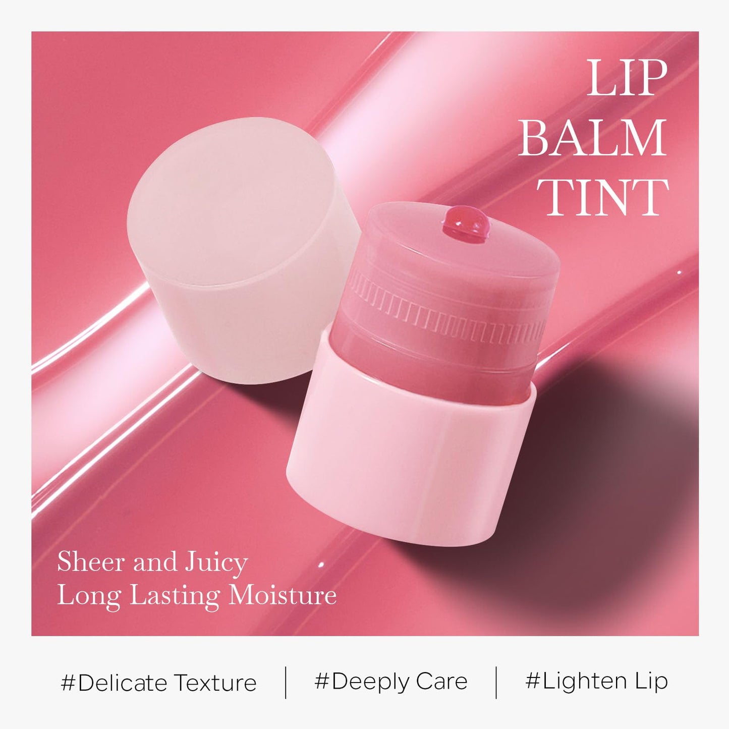 KYDA Lip Balm Tint, Moisturizing, Plumping Lip Butter Balm Lip Mask, Hydrating Lip Sleep Mask for Hydration & Shine with Fruit Essence-04 Peach