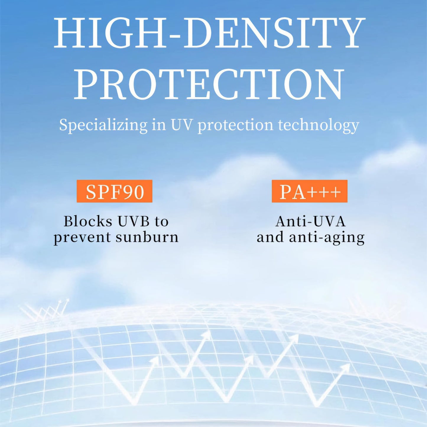 CTUBLIAUNX Sunblock SPF 90 - Ultra High Factor Sun Cream for Face, Lightweight, Non-Sticky & Sweat-Resistant Daily Sunscreen Protection