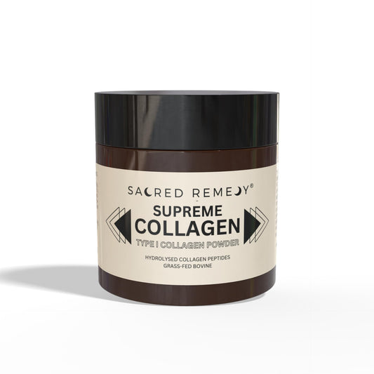 Sacred Remedy Supreme Collagen Type 1 Powder | Premium HYDROLYSED Collagen PEPTIDES | Grass-FED Bovine | Travel Sized