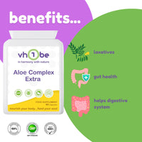 vh1be Aloe Complex, 60 Servings, 100% Pure and Natural, Non-GMO, Gluten-Free, Vegan, Vegetarian, 90 Capsules - 150ml Bottle