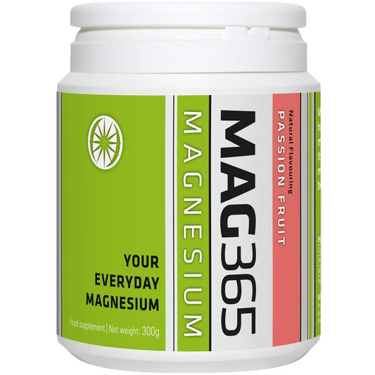 Mag365 MAG365 | ITL Health | Ionic Magnesium Citrate | Healthy Metabolism, Tissue Formation & Bone Development | Develop & Maintain Healthy Teeth, Muscle Function & Heart Health | (Passion Fruit, 300g)