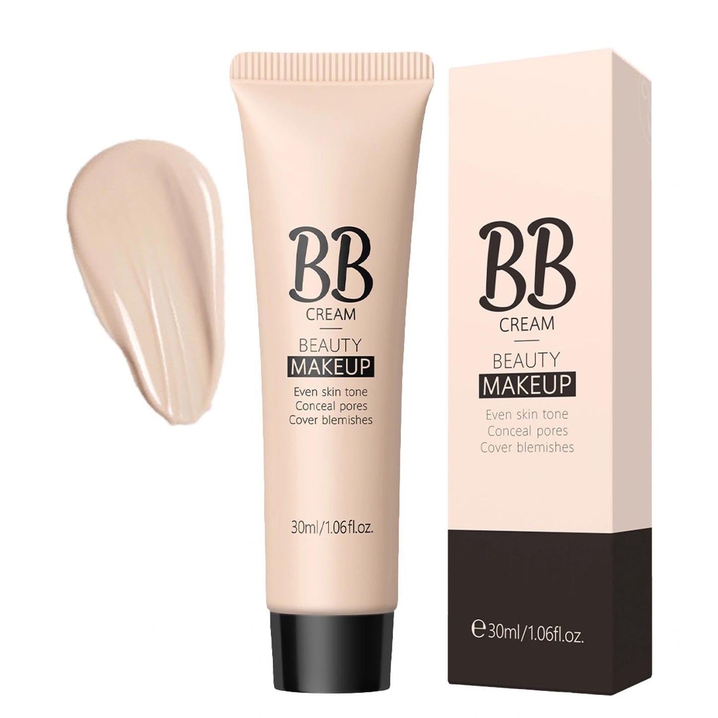 NatrLuxe Waterproof BB Cream Foundation For Even Skin Tone, Long Lasting Full Coverage Makeup, Lightweight Formula. Smooths Skin, Hides Pores & Acne Marks