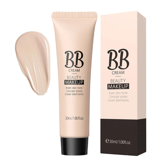 NatrLuxe Waterproof BB Cream Foundation For Even Skin Tone, Long Lasting Full Coverage Makeup, Lightweight Formula. Smooths Skin, Hides Pores & Acne Marks