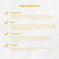 Nature's Finest by Nutrisslim Vitamin C + Selenium + Zinc | 1000mg of Vitamin C per Serving | 100% Daily Dose of Zinc | Suitable for Vegetarians and Vegans