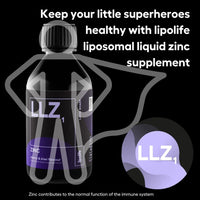Lipolife lipolife liposomal liquid Zinc supplement for optimal immune support LLZ1. Delicious cherry and kiwi flavour, vegan, gluten free, sugar free. 48 servings.