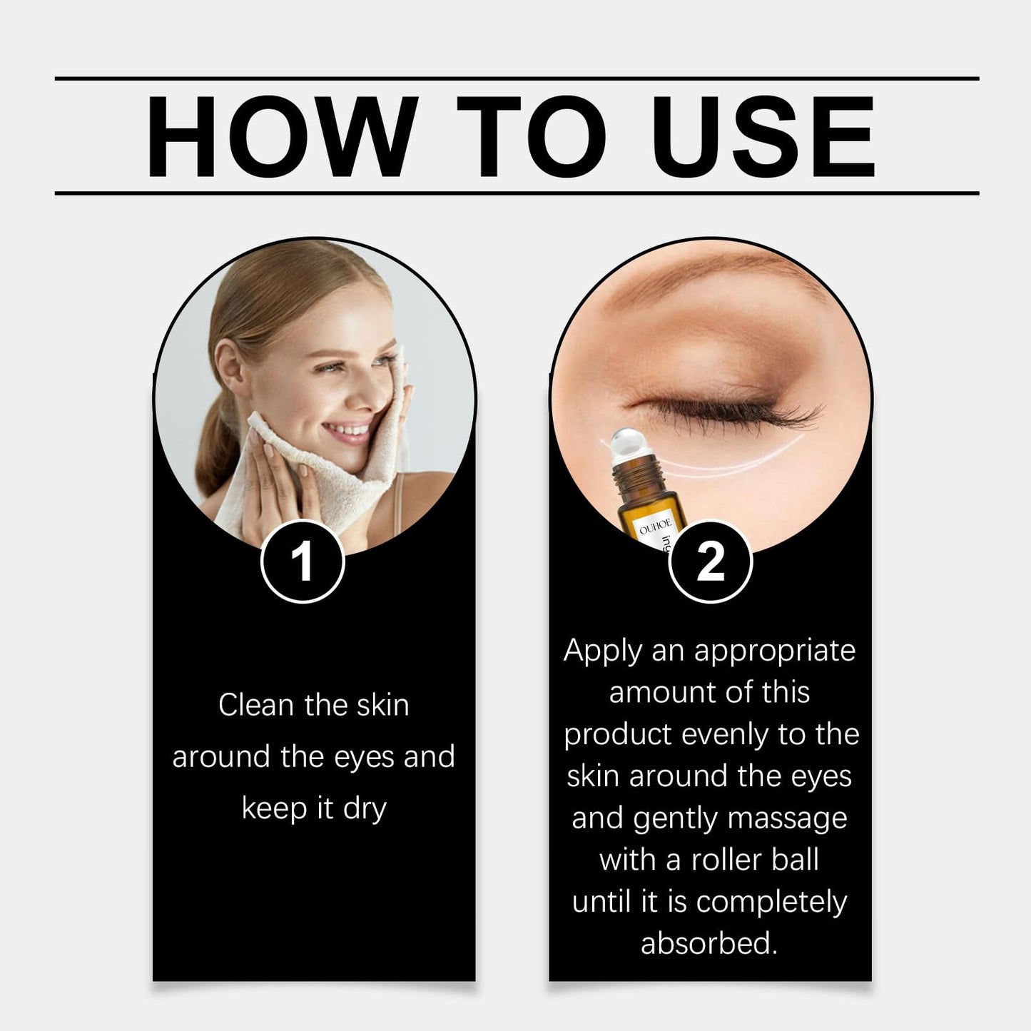 Rollerball Castor Oil,Castor Oil and Frankin-cense Eye Roller,Eye Cream for Dark Circles and Puffy Eyes,Eye Rollerball for Eyes,Eye Cream Anti Aging,Anti Wrinkle Eye Care Products,Eyebag Remover