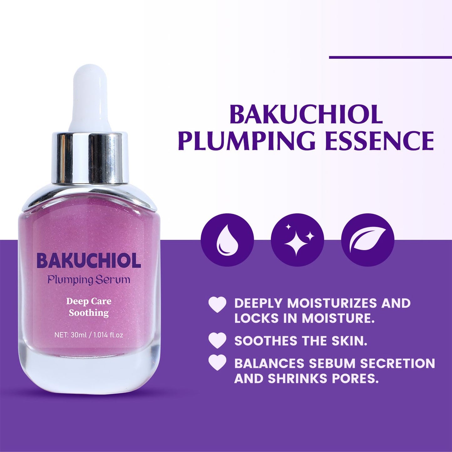 ThamGlow Bakuchiol Plumping Serum - Pore and Wrinkle Minimiser