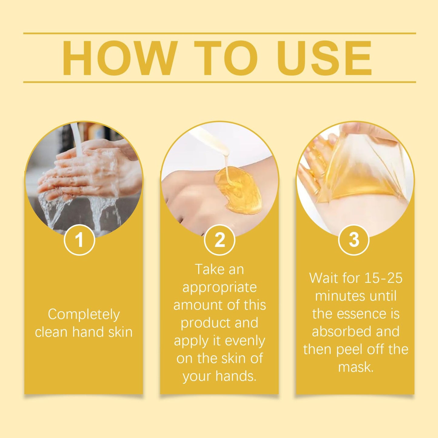 IZBEAUVO Hand And Foot Peel Mask Honey for Cracked Heels and Dry Skin Deep Moisturizing
