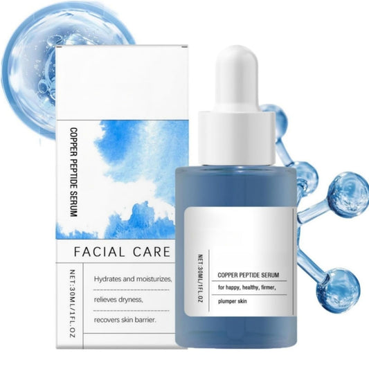 Heefeng Anti-Aging Copper Peptide Serum,Copper Peptides Serum For Face,Hyaluronic Acid & Wrinkle Reduction,Fine Lines,Repair Damaged Skin,Promotes Radiant Skin,Hydrating S-erum Face For Women & Men,30ml