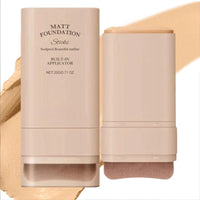 2-in-1 Makeup Foundation & Concealer Stick with Brush - Full Coverage Cream Foundation for Mature Skin