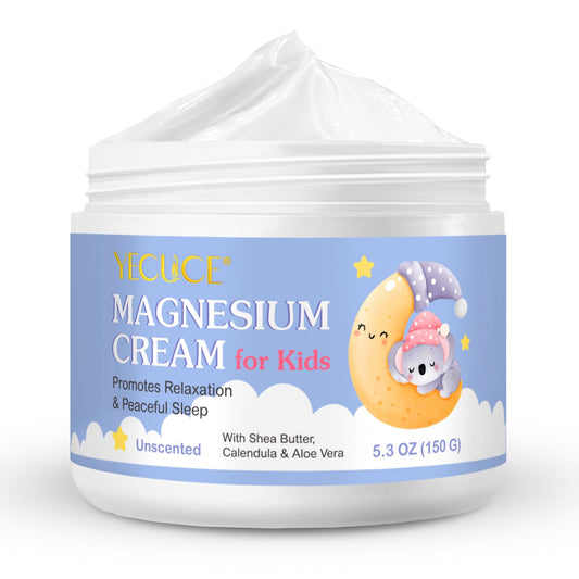 Magnesium Cream for Kids,Magnesium Lotion for Sleep,Natural Bedtime Lotion Relaxation & Relieves Stress, Natural Body Butter for Deep Hydration - Safe for Kids