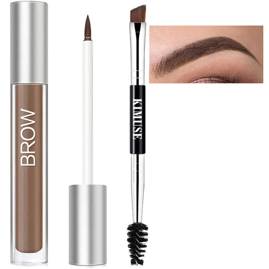 MEITREND Eyebrow Dye Tint Brow Pomade,Eyebrow Tint Kit With Strong Pigment Thin Texture Smudge-Proof Sweat Resistant Tinted Makeup Brow Pen Waterproof Long Lasting Brow Setter With Brush (AUBURN)