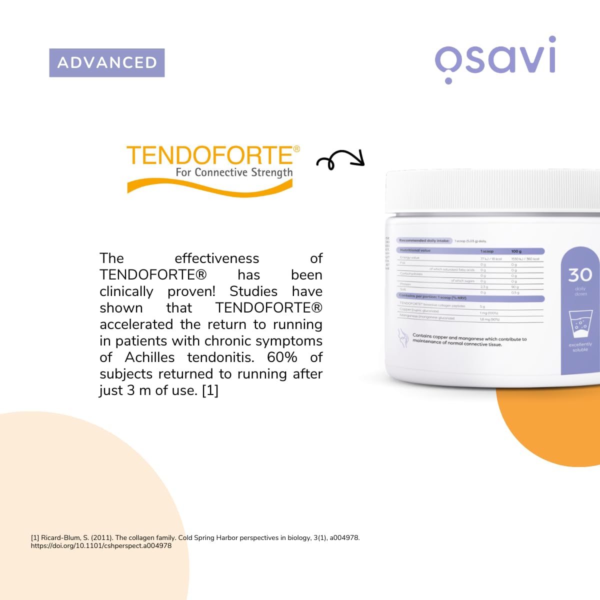 Osavi Collagen Peptides - Tendons & Ligaments - 150.9g