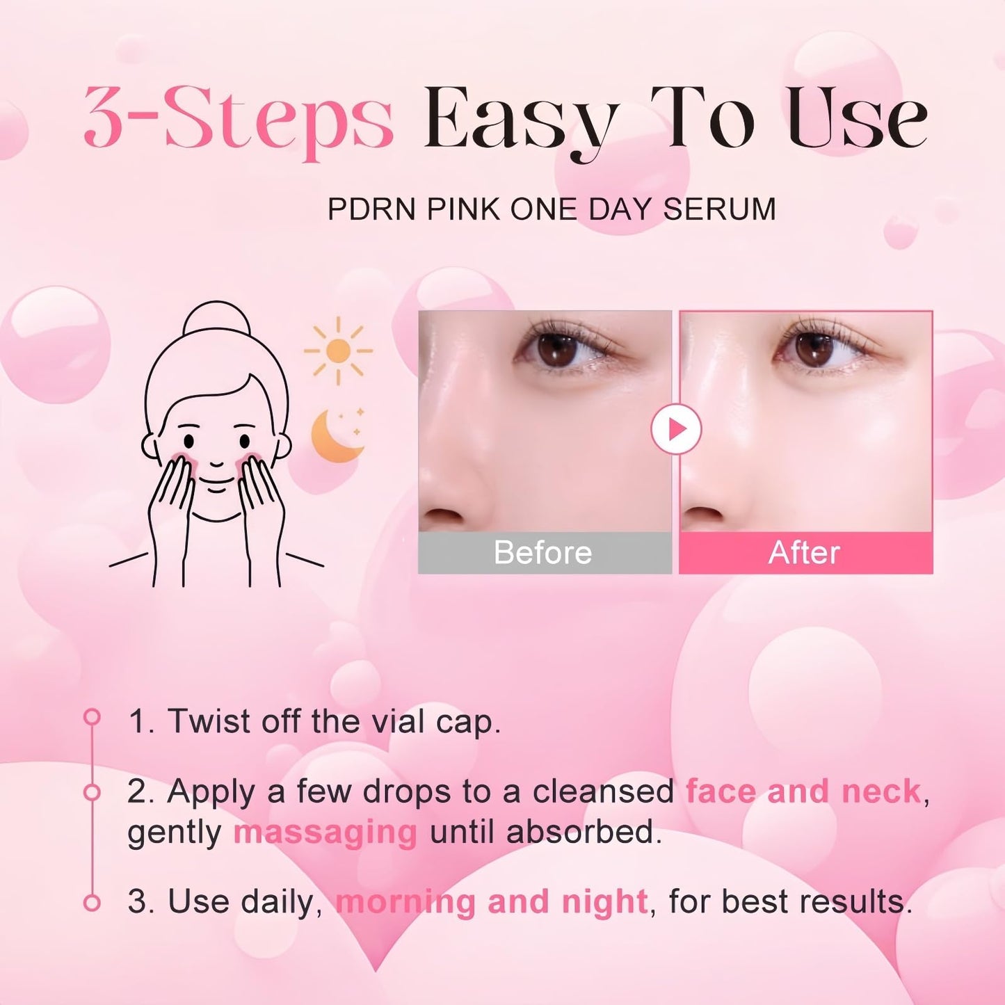 Pink Peptides Serum for Face,Pink Glow Serum,Anti-Aging Collagen Peptide S/erum,Dark Spot Correcting Glow S/erum,G/low Se/rum,Face Se/rum for Women,Moisturiser F/ace,Collagen Ser/um,F/ace Ser/um