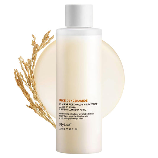 Tongyend 220ml Rice 70 Glow Milky Toner, Rice Milk Toner for Glass Skin, Rice Water Toner, Niacinamide, Ceramides, Hydrating Toner for Face to Nourish, Smooth Skin, Korean Skin Care, All Skin Type