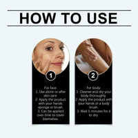 Cureluxe All Over Complexion Perfector – 80g Cc Cream Skin Tint for Body & Face – Long-Lasting Coverage, Evens Skin Tone, Waterproof & Transfer-Resistant - Light Foundation with Makeup Brush