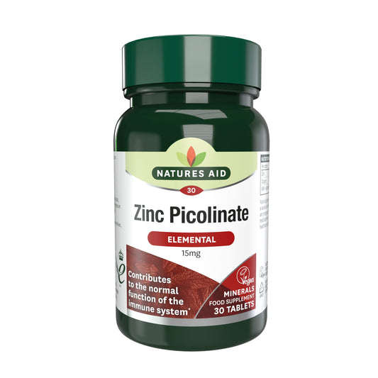 Natures Aid Zinc Picolinate 30 Tablets Pack of 2
