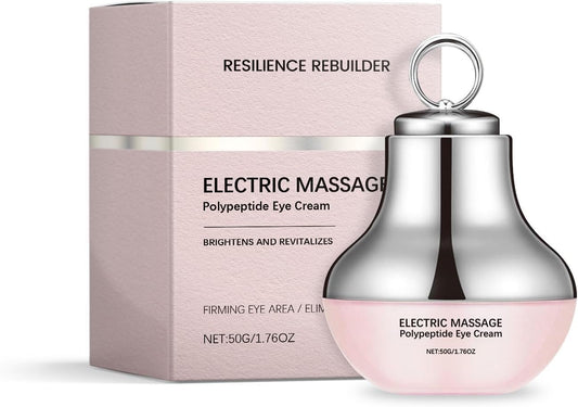 Electric Massage Eye Cream for Dark Circle, Polypeptide Under Eye Cream Firm and Smooth of Fine Lines, Tired Eye Refreshment with Gentle Vibration, Anti-Wrinkle, Firming, Moisturizing