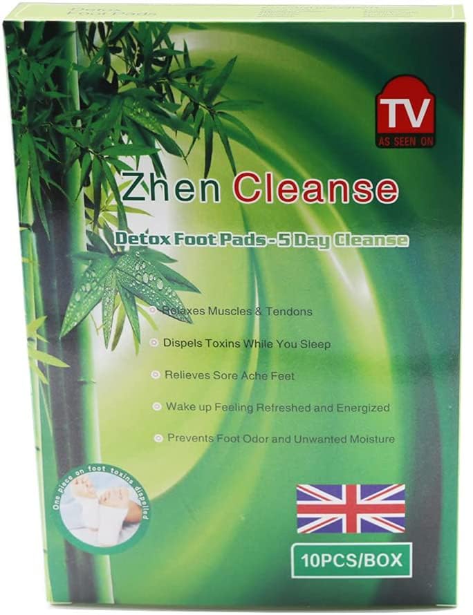 NATUREGURU Detox Foot Patches, Pain Relief Foot Pads, Bamboo Vinegar Foot Patch, Helps Remove Impurities, Relieve Stress & Improve Sleep (10)