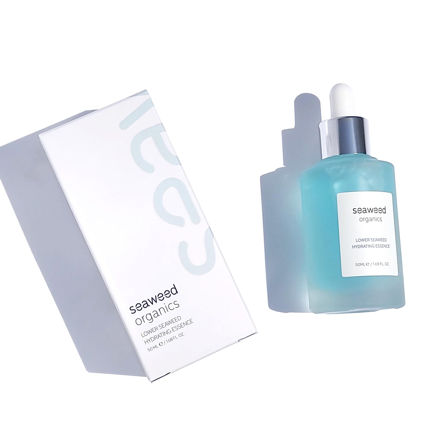seaweed organics SEAWEED ORGANICS - Lower Seaweed Hydrating Essence, Organic Scottish Kelp, Toothed wrack, Sea spaghetti extract, For all Skin, Submit Cosmetic Product Notification in the UK, 50ml, DIANA DRUMMOND