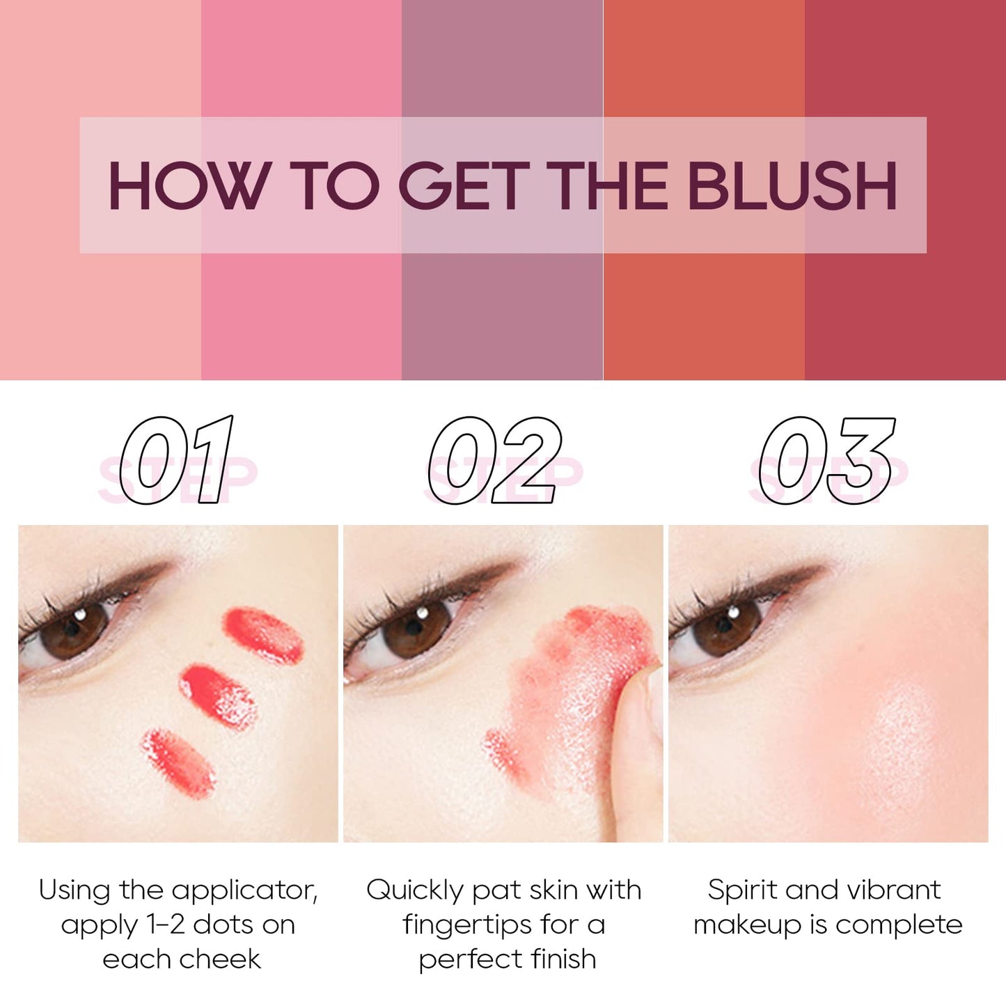 KYDA Liquid Blush, Color Change Blush Oil Tint, Moisturizing Lightweight Blendable Feel, Soft Cream Face Blush-Color Changing Pink