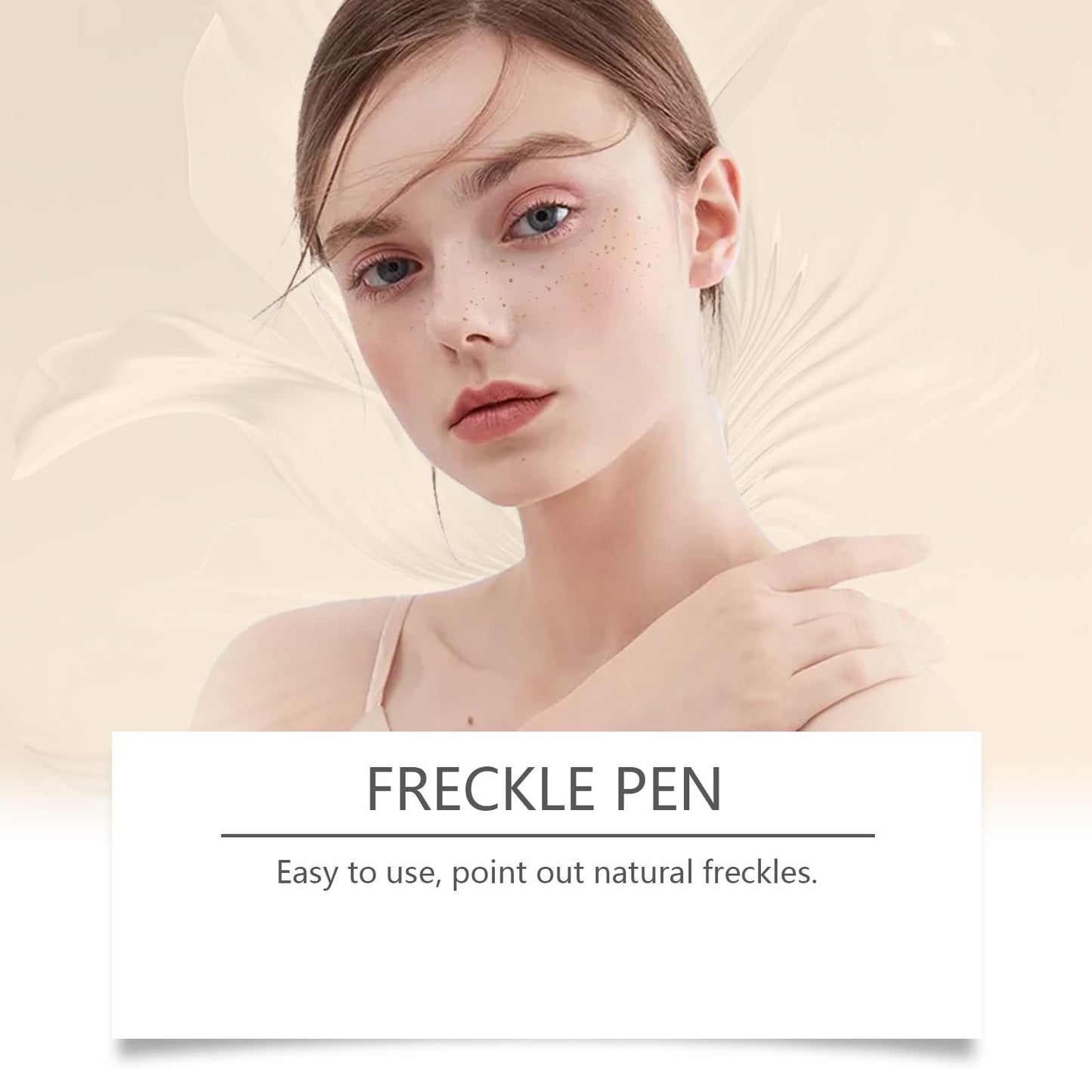 QinZiEn Faux Freckles Stamp,Freckle Pen,Natural Imitation Spots Pen,Freckle Stamp,Sun Freckled Makeup Marker,Faux Fre-ckles P-en,Soft Dot Spot P-en,Fre-ckle Tint,Makeup P-en,Fake Frec-kles,Fa-ux Freckles(01)