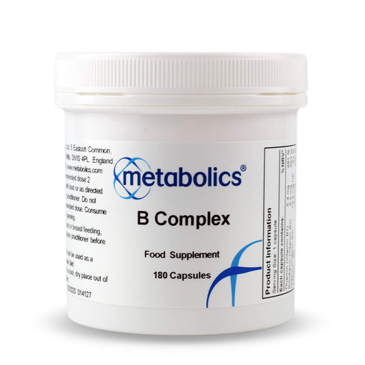 Vitamin B Complex Capsules — Contains Vitamin B12 Methylcobalamin & Adenosylcobalamin + B1, B2, B3, B5, B6, B7, Choline Folate & Biotin | All from Bio-Available Forms — Additive Free