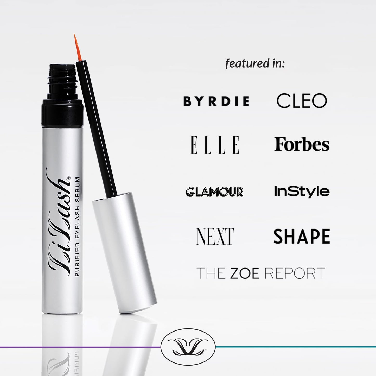 LILASH LiLash Purified Eyelash Serum for Longer & Fuller-Looking Lashes - Eyelash Enhancer, Safe for Use with Contacts, Lash Extensions, Sensitive Eyes - Vegan & Cruelty-free (2mL, 90-Day Supply)